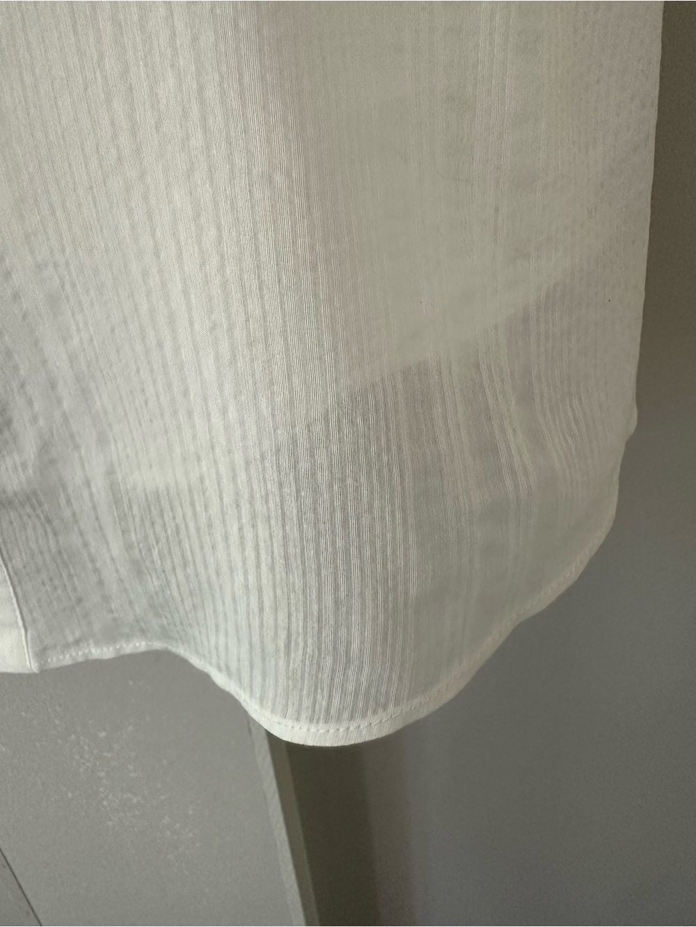 ZARA STUDIO COLLECTION WHITE SPAGHETTI STRAP A-LINE TUXEDO SUMMER BLOUSE SZ M - Picture 8 of 9